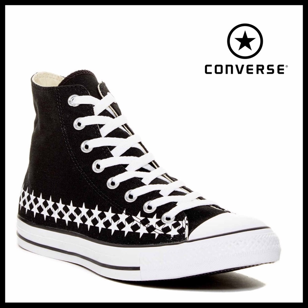CONVERSE CANVAS HIGH TOPS CHUCK TAYLOR SNEAKERS - Picture 1 of 8